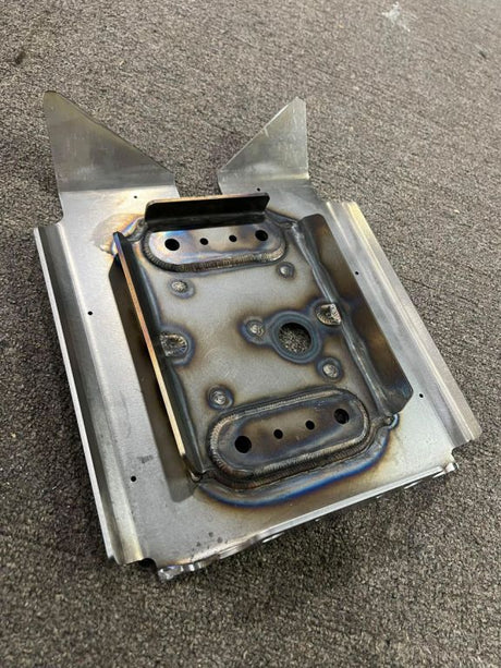 Maverick X3 Chromoly Front Diff Tray - Sturdy chromoly front differential tray designed to provide superior protection and durability for Can-Am Maverick X3 vehicles during off-road adventures.
