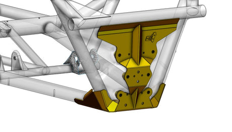Maverick X3 Rear Radius Rod Reinforcement Plate - CT Race Worx
