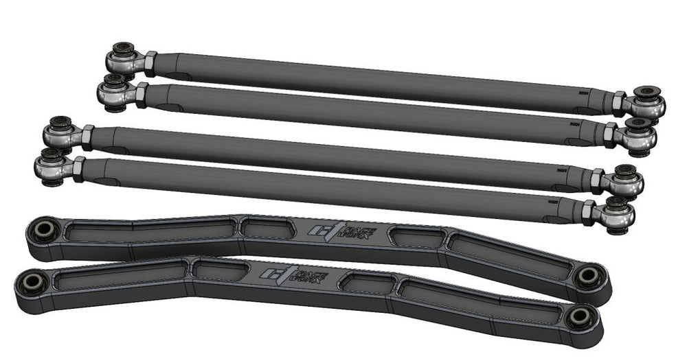 Maverick X3 64" High Clearance WORX Series Billet Radius Rod Kit - CT Race Worx