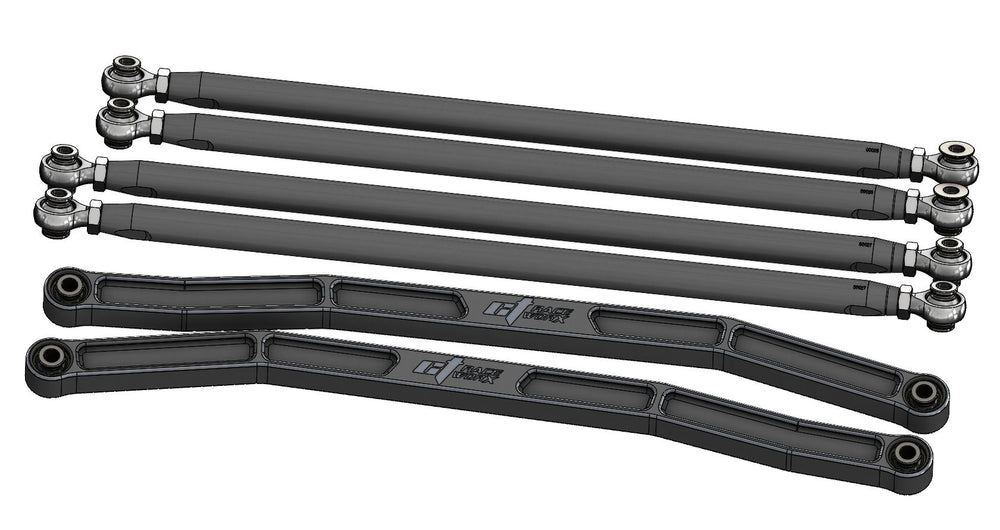 Maverick X3 72" High Clearance WORX Series Billet Radius Rod Kit - CT Race Worx