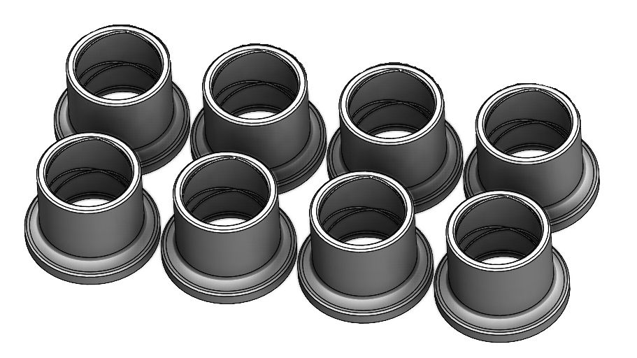 Maverick X3 Front A Arm Bushings - Set of 8 - CT Race Worx