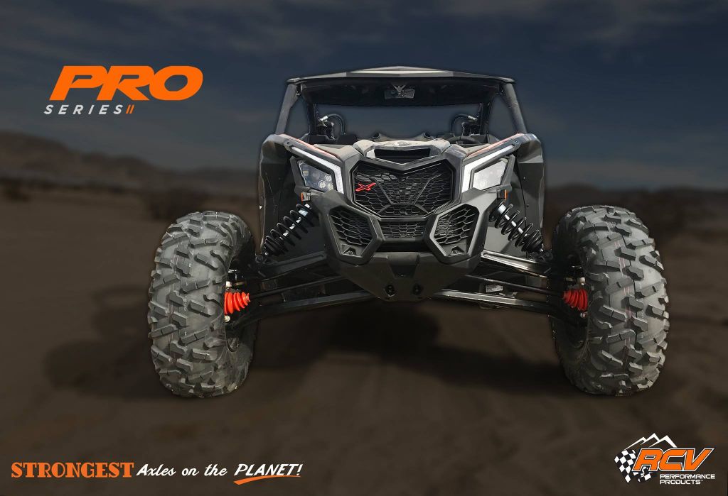RCV Pro Series II Can-Am X3 Axles - High-performance Pro Series II axles by RCV designed for Can-Am X3 vehicles, offering exceptional durability and reliability for off-road adventures.