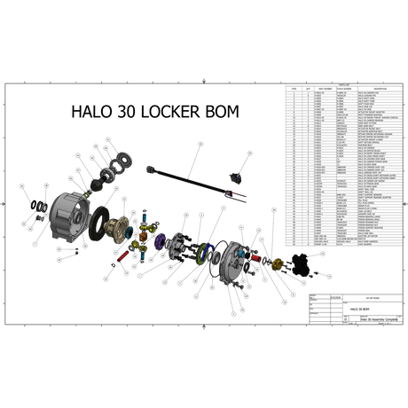 Halo 30 Locker for X3 & and Defender (For Aftermarket Big Axles) - CT Race Worx