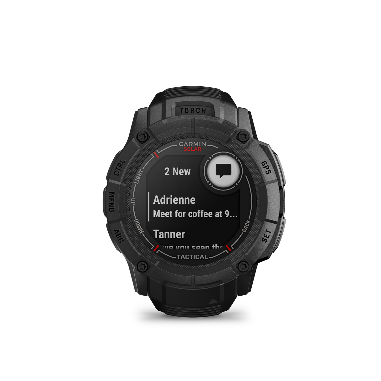instinct® 2X Solar - Tactical Edition - Rugged and solar-powered smartwatch designed for tactical and outdoor applications.
