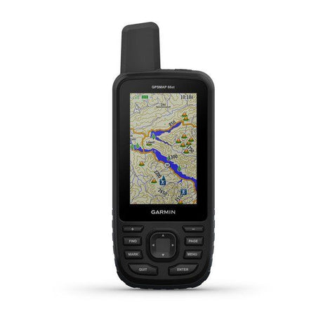 Garmin GPSMAP 66st - Versatile handheld GPS unit with topographic maps, ideal for outdoor enthusiasts and adventurers.