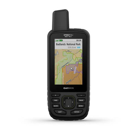 Garmin GPSMAP 66sr - High-performance handheld GPS device with comprehensive mapping and satellite communication capabilities for outdoor exploration and geolocation.