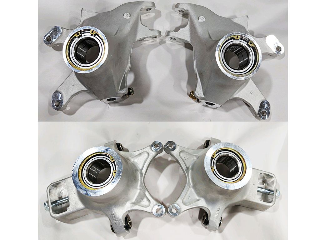 Can-Am Maverick X3 Spindle Assemblies - Front and Rear Complete Set