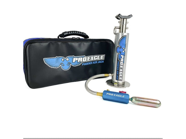 Pro Eagle Phoenix CO2 Air Jack - Pro Eagle's Phoenix CO2-powered air jack, designed for quick and effortless vehicle lifting and support in off-road situations.