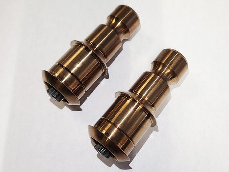Polaris Pro R/Turbo R Upper Spindle Pin - Pair - A pair of durable upper spindle pins designed for Polaris Pro R and Turbo R vehicles, ensuring reliable off-road performance.