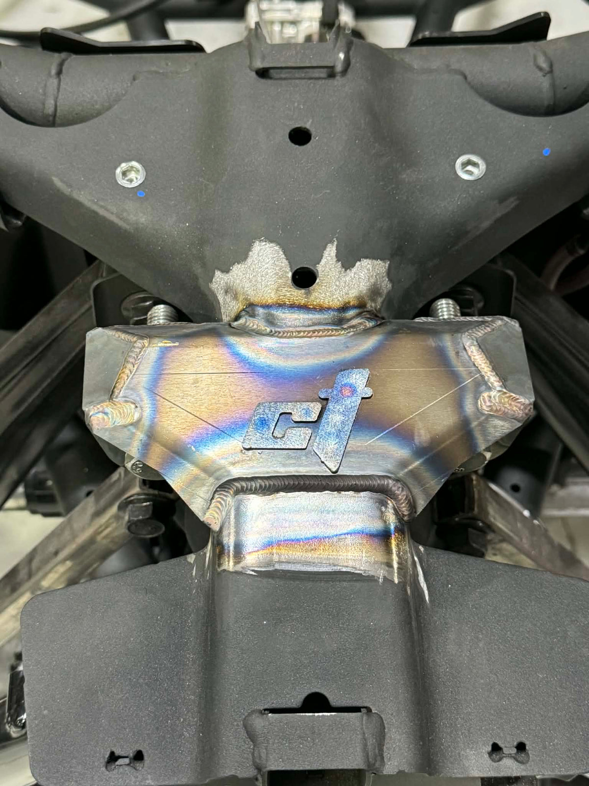 Maverick R Weld On Front Shock Brace