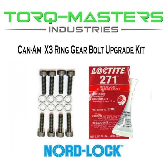 Ring Gear Bolt Upgrade Kit - An upgrade kit designed to strengthen and enhance the durability of ring gear attachments in various applications.