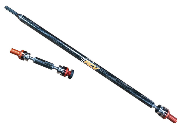 RCV Ultimate Carbon Fiber CV Prop Shaft for Can-Am Maverick X3 ('17+) - 2 Seat - Premium carbon fiber CV prop shaft by RCV designed for two-seat Can-Am Maverick X3 vehicles, delivering outstanding performance and reliability in off-road applications.